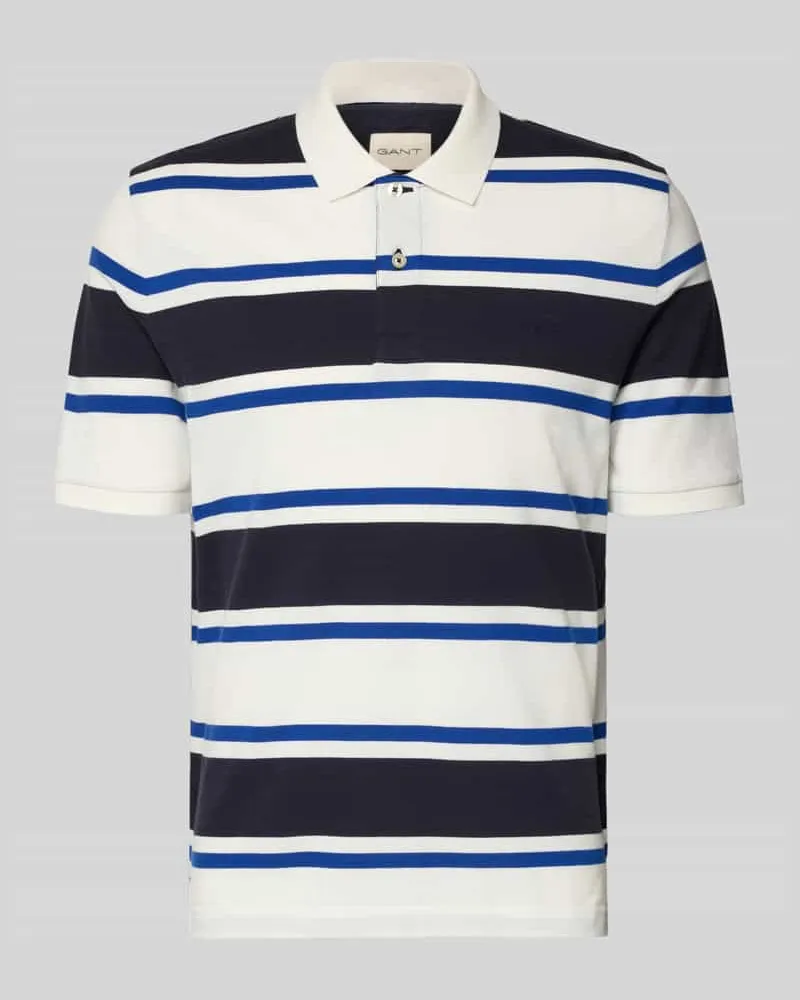 Gant Slim Fit Poloshirt mit Logo-Stitching Marine