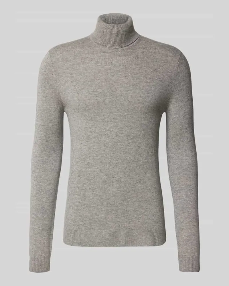 McNeal Regular Fit Rollkragenpullover mit elastischen Abschlüssen Graphit
