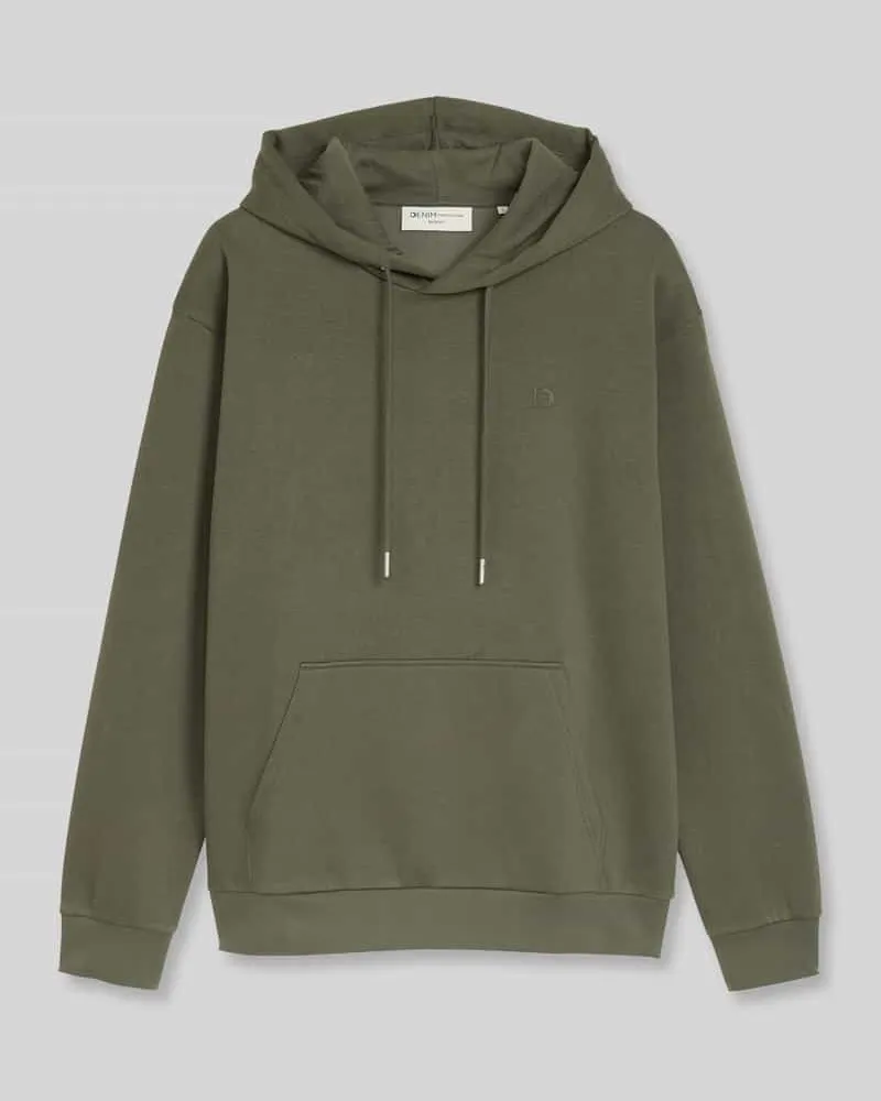 Tom Tailor Regular Fit Hoodie aus Baumwoll-Mix Oliv