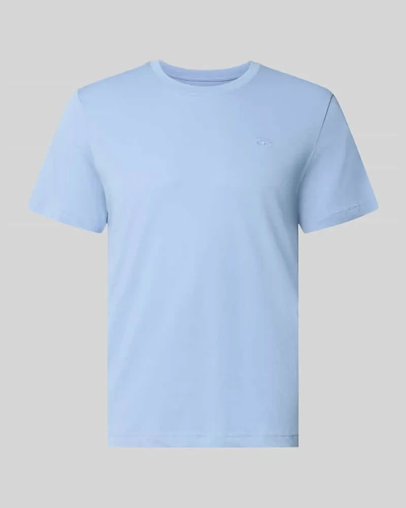 Tom Tailor Regular Fit T-Shirt aus reiner Baumwolle Hellblau