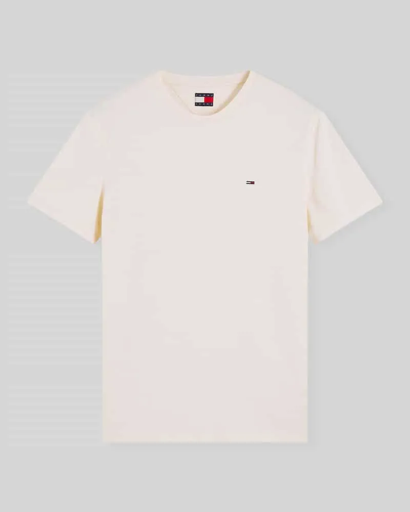 Tommy Hilfiger Slim Fit T-Shirt aus Baumwoll-Mix Sand