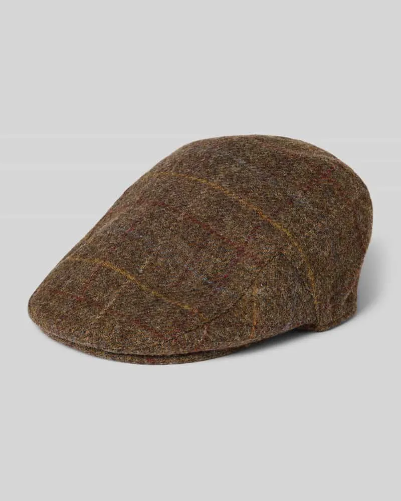 Barbour Schiebermütze aus reiner Wolle Oliv