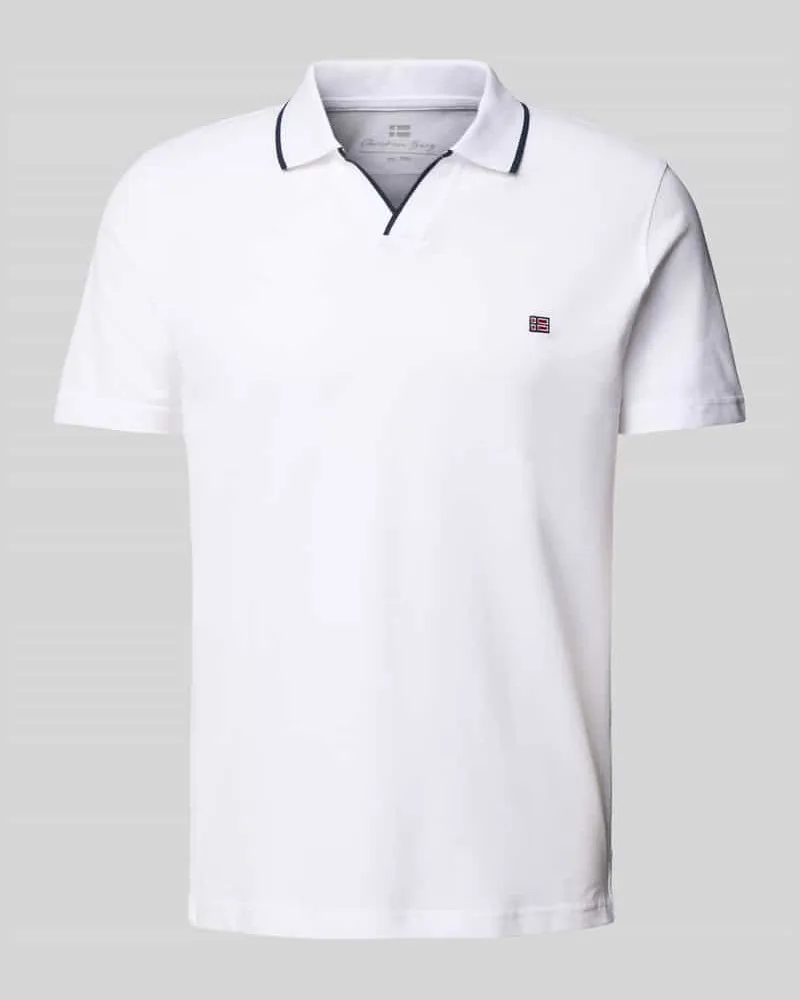 Christian Berg Regular Fit Poloshirt mit Logo-Stitching und Polokragen 