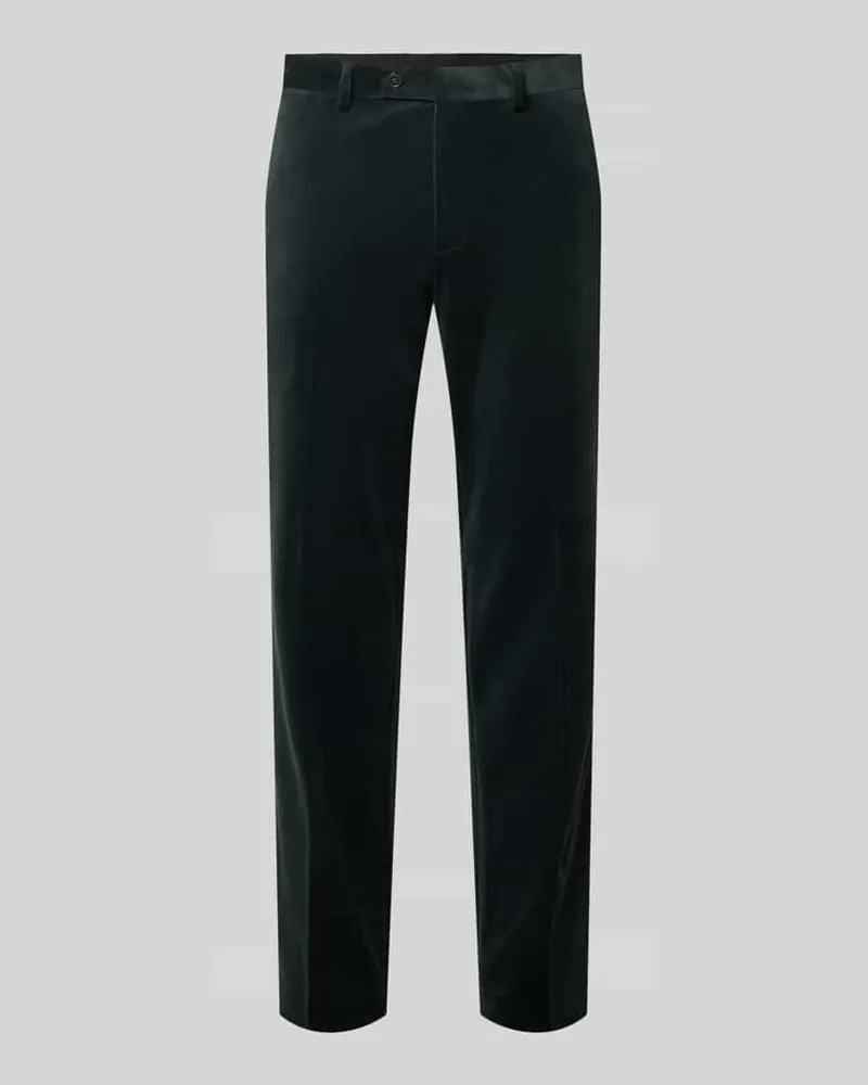 McNeal Slim Fit Samthose mit Stretch-Anteil Dunkelgruen