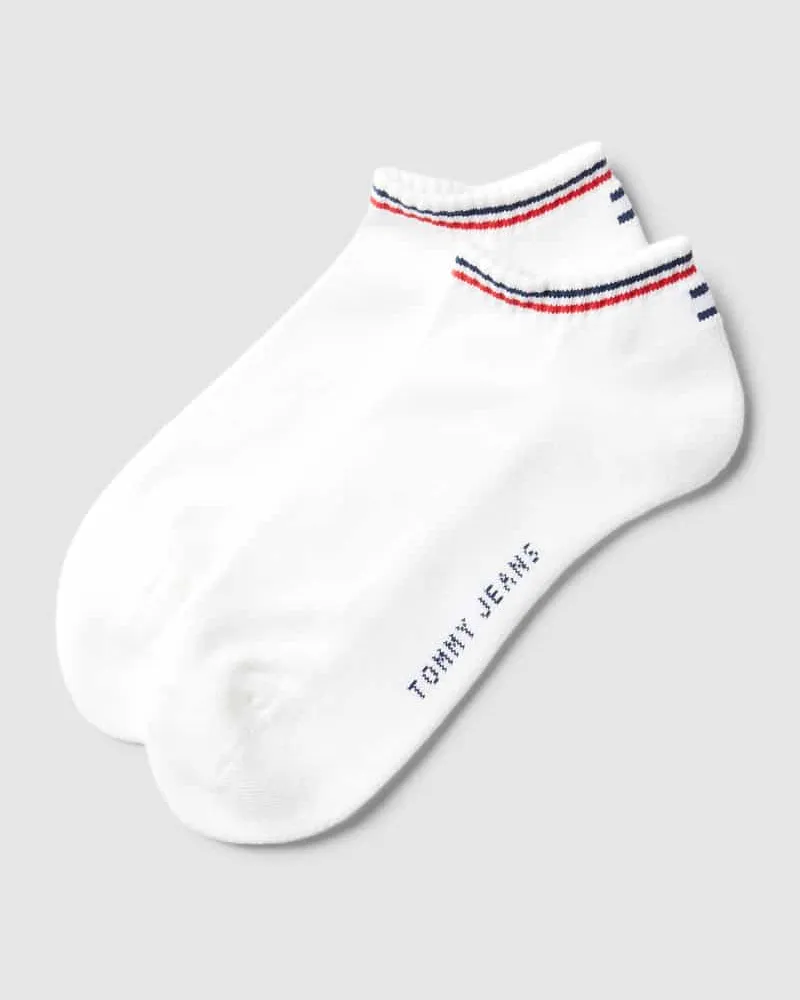 Tommy Hilfiger Sneakersocken mit Kontraststreifen im 2er-Pack 