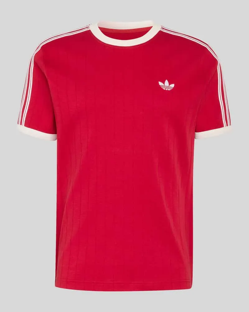adidas Regular Fit T-Shirt aus reiner Baumwolle Rot