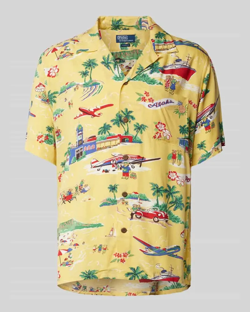 Ralph Lauren Classic Fit Freizeithemd mit Reverskragen 
