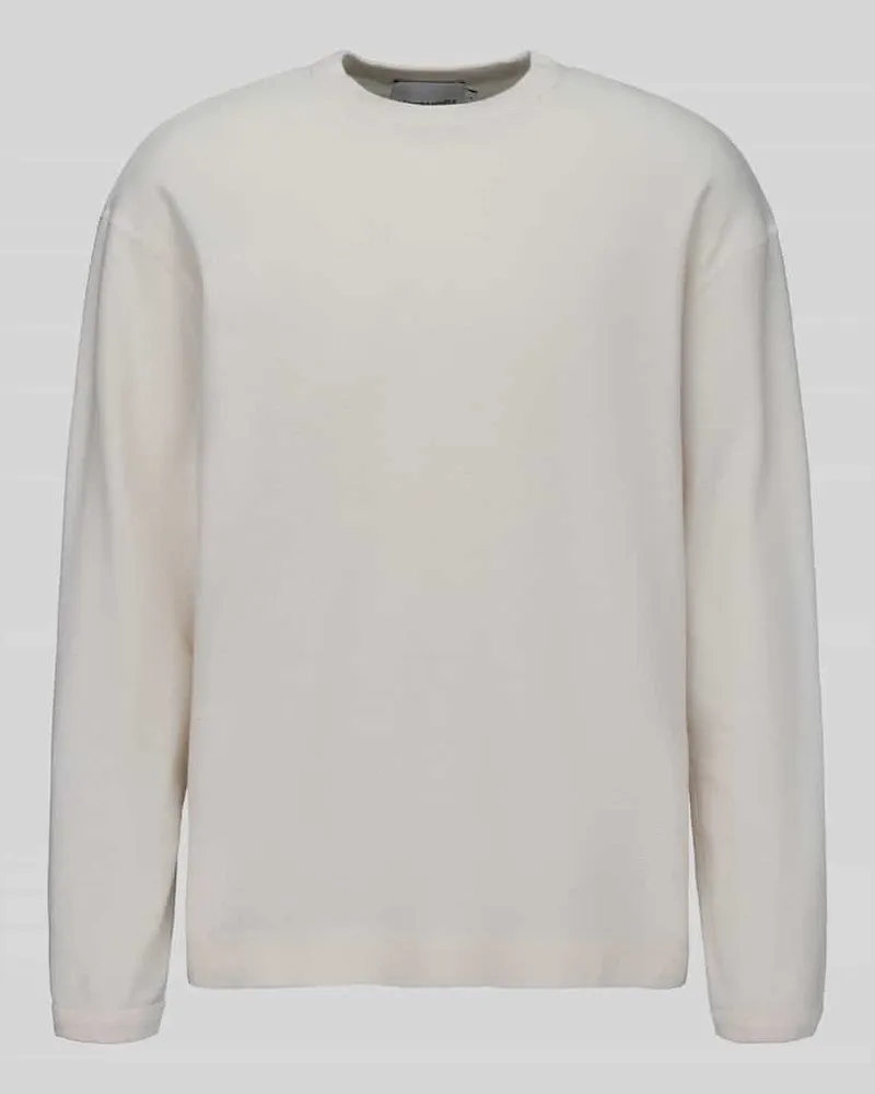 Armedangels Langarmshirt mit Waffelstruktur MAARKOS Offwhite