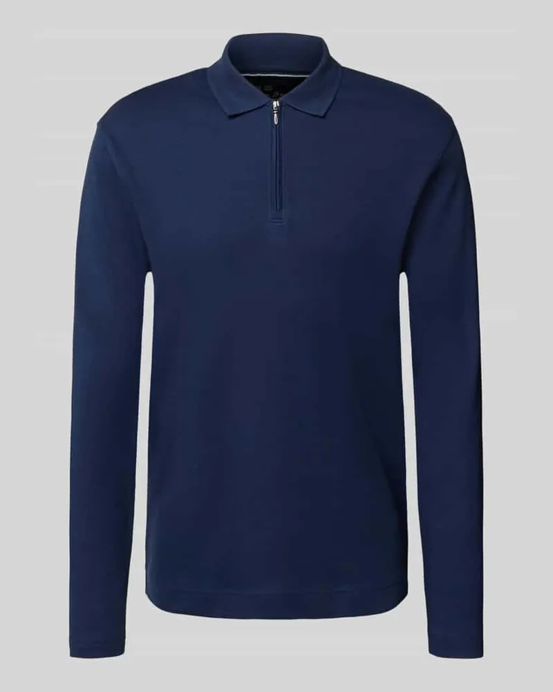 Christian Berg Slim Fit Poloshirt mit Reißverschluss 