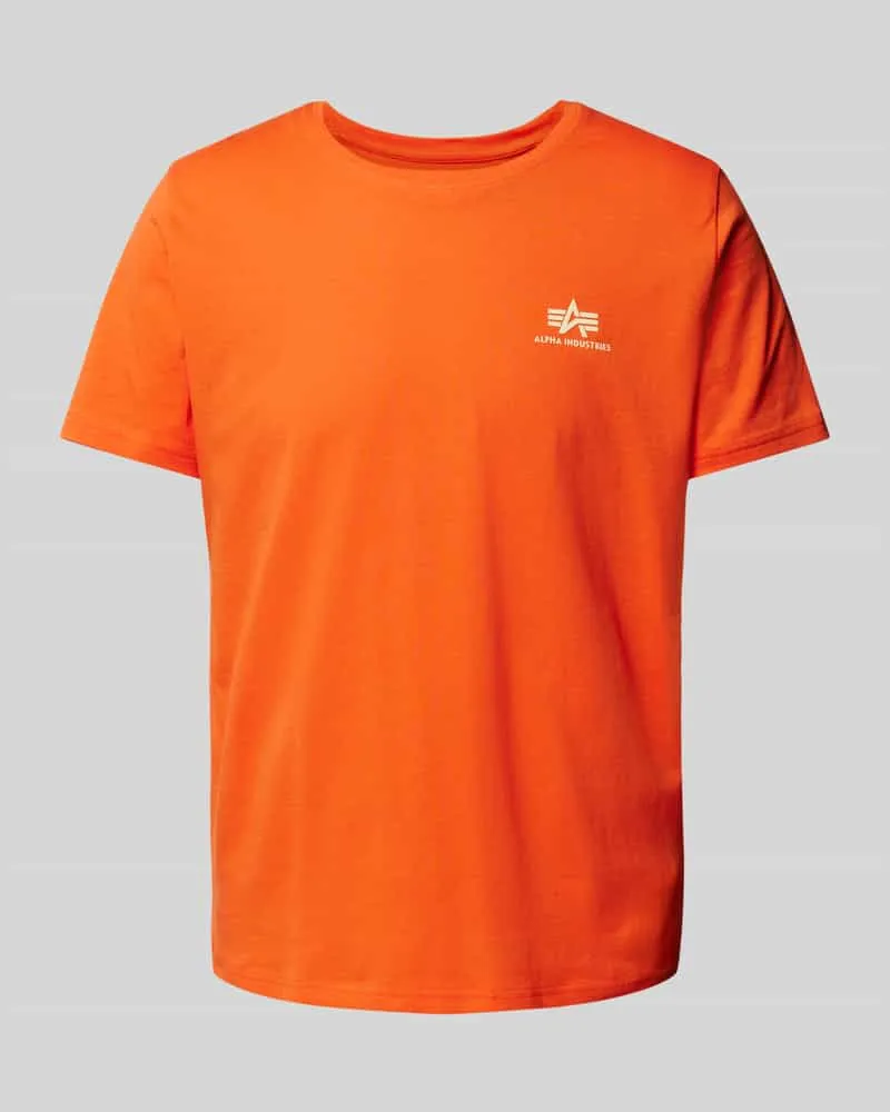 Alpha Industries T-Shirt mit Label-Print 