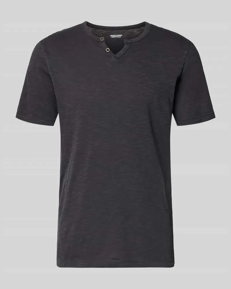 Jack & Jones T-Shirt aus Baumwolle Modell 'SPLIT Black
