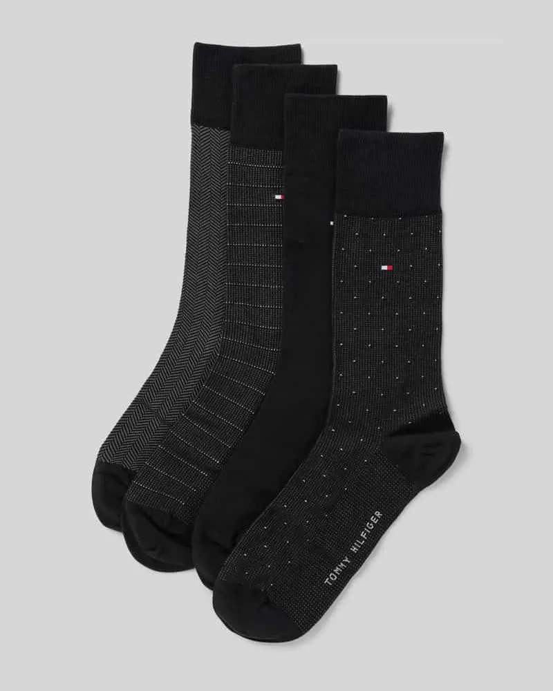 Tommy Hilfiger Socken aus Baumwoll-Mix im 6er-Pack Black