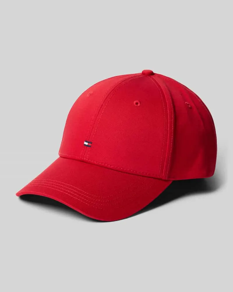 Tommy Hilfiger Cap mit Label-Stitching Rot