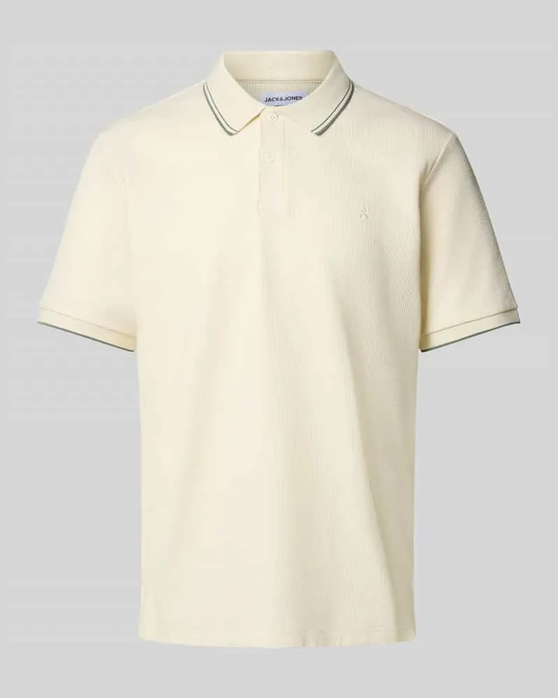 Jack & Jones Regular Fit Poloshirt mit Strukturmuster Modell 'AUSTIN 