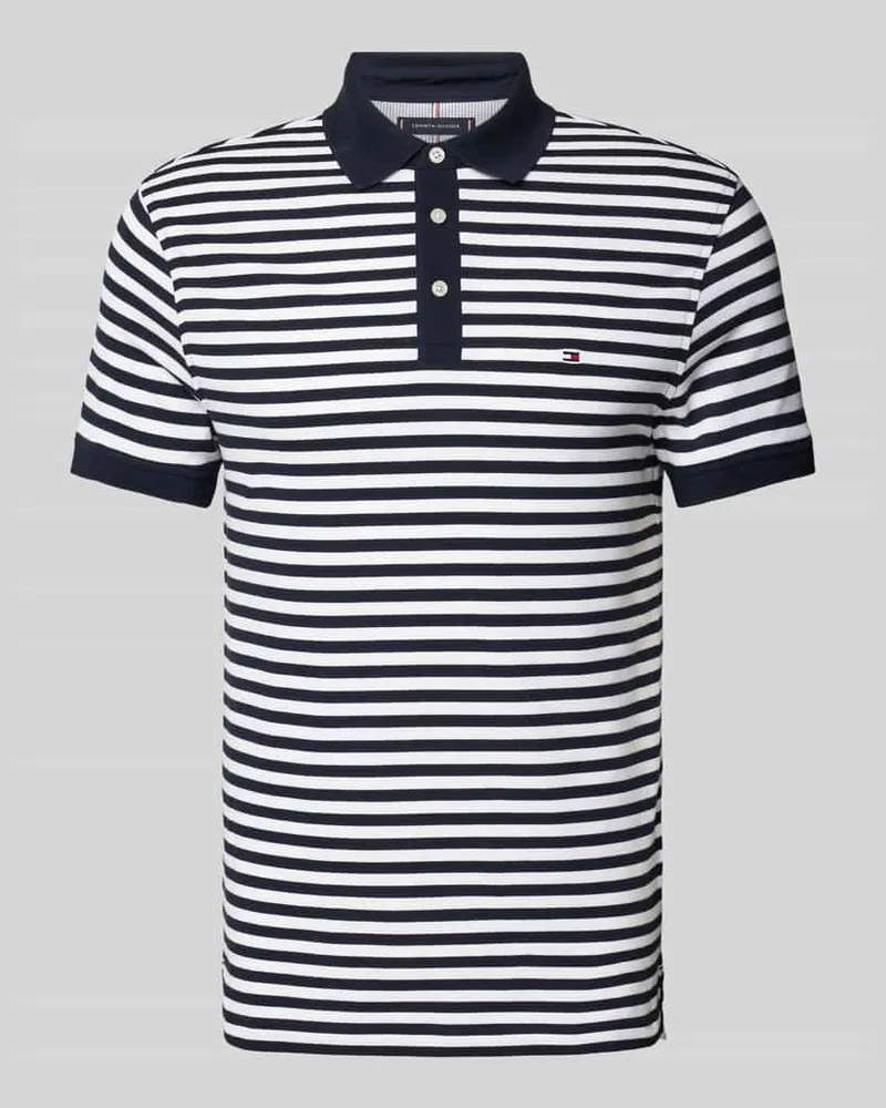 Tommy Hilfiger Slim Fit Poloshirt mit Label-Stitching 