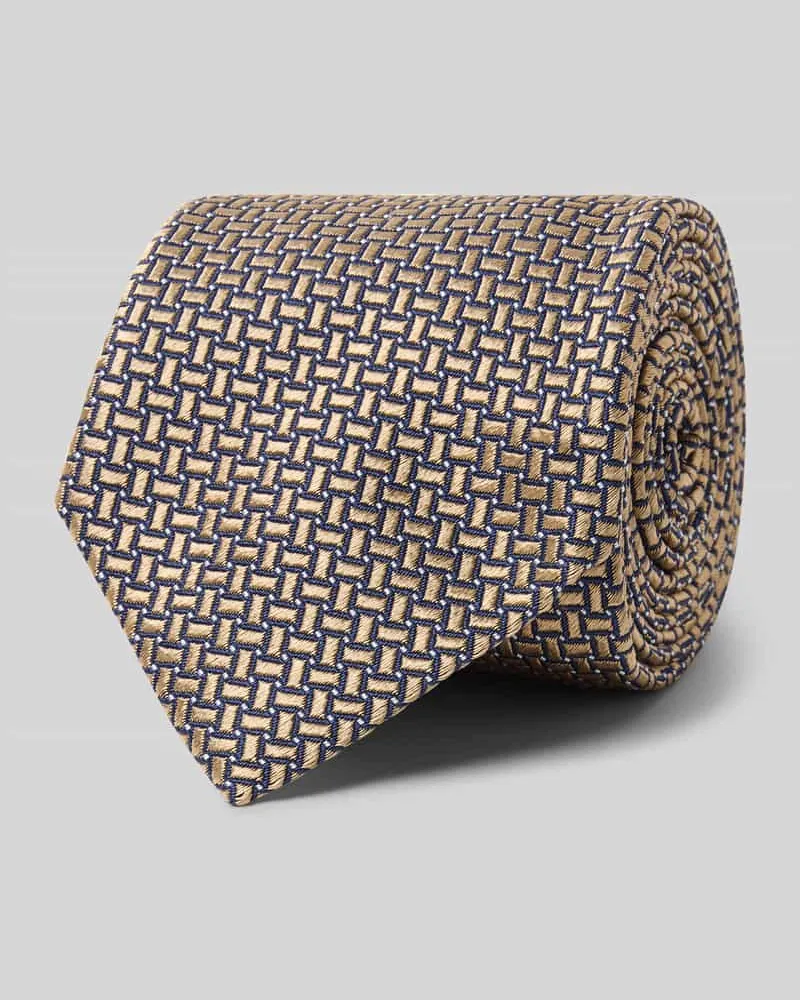 Altea Krawatte mit Label-Detail Modell 'Gange Beige