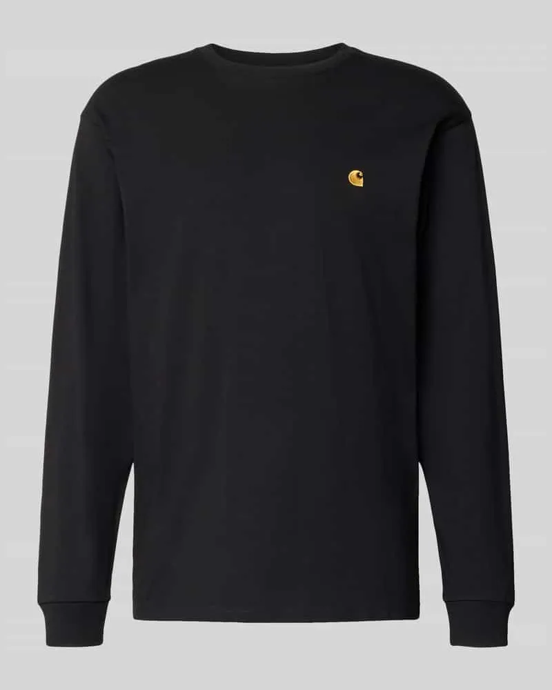 Carhartt WIP Longsleeve mit Label-Stitching Black
