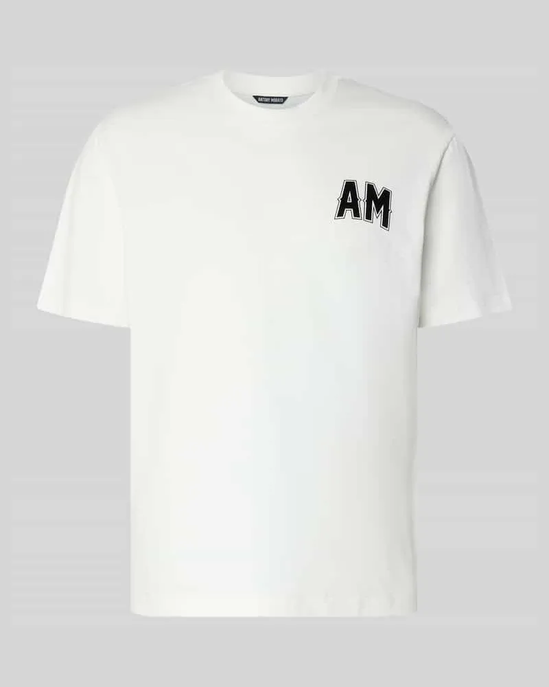 Antony Morato Relaxed Fit T-Shirt aus reiner Baumwolle Offwhite