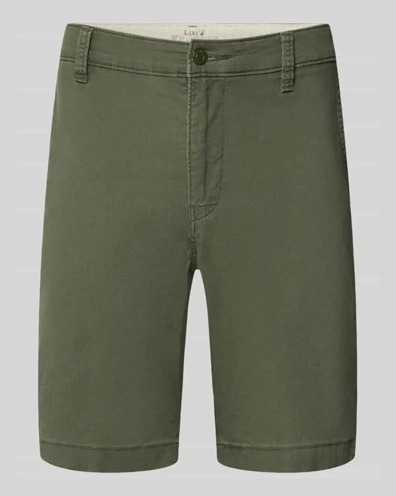 Levi's Regular Fit Chinoshorts aus Baumwoll-Mix Oliv