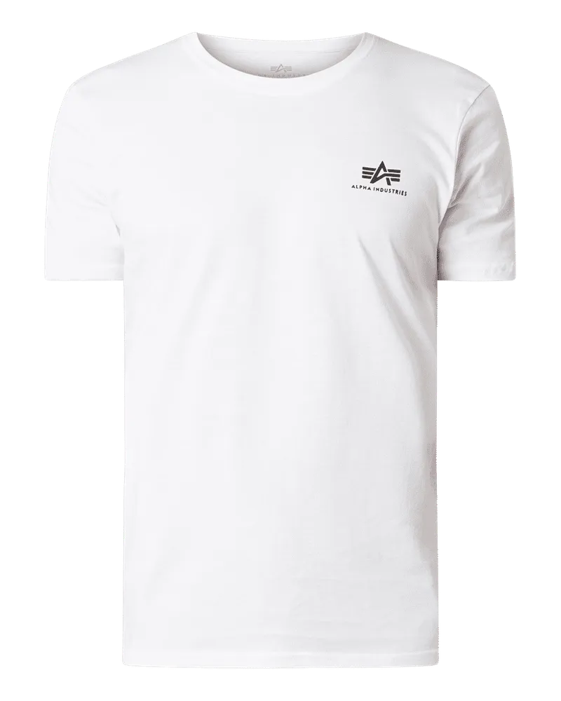 Alpha Industries T-Shirt mit Logo-Print Modell 'Basic T 