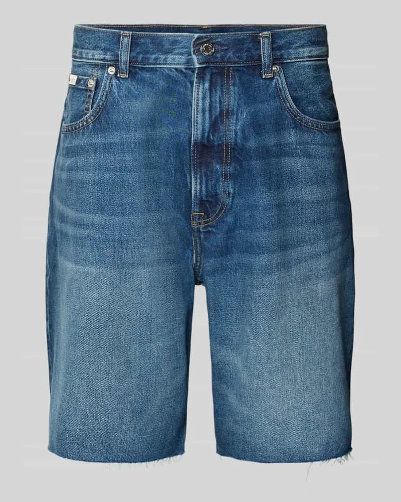 Calvin Klein Relaxed Fit Bermudas aus reiner Baumwolle Modell 'GREENWOOD Dunkelblau