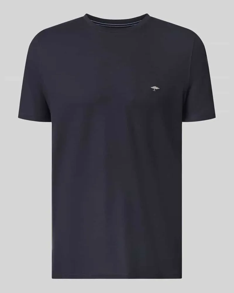 Fynch-Hatton Regular Fit T-Shirt mit Logo-Stitching Marine