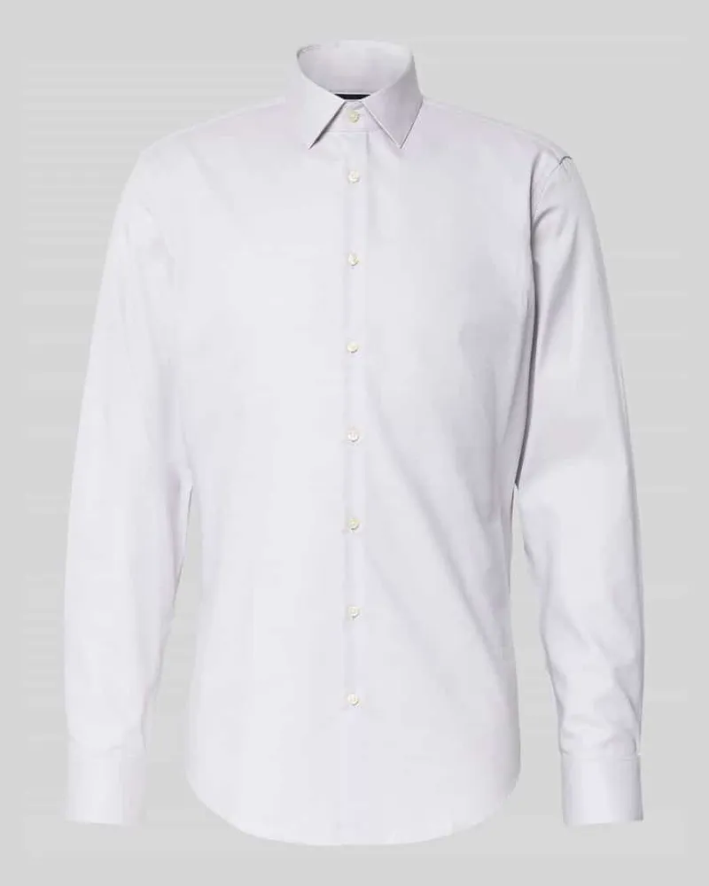 JAKE*S Slim Fit Business-Hemd mit Kentkragen 