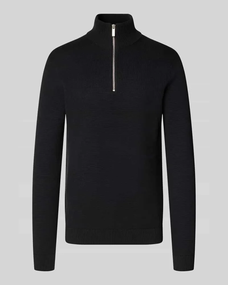 Selected Homme Regular Fit Troyer aus reiner Baumwolle Modell 'DANE 
