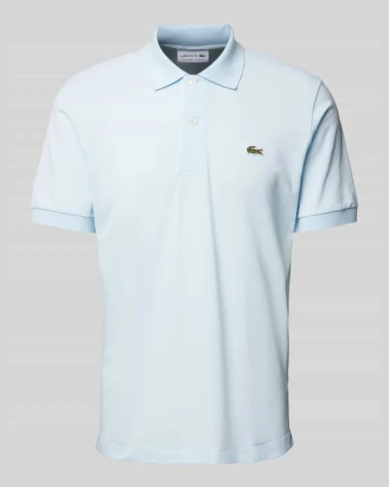 Lacoste Classic Fit Poloshirt mit Label-Badge Hellblau