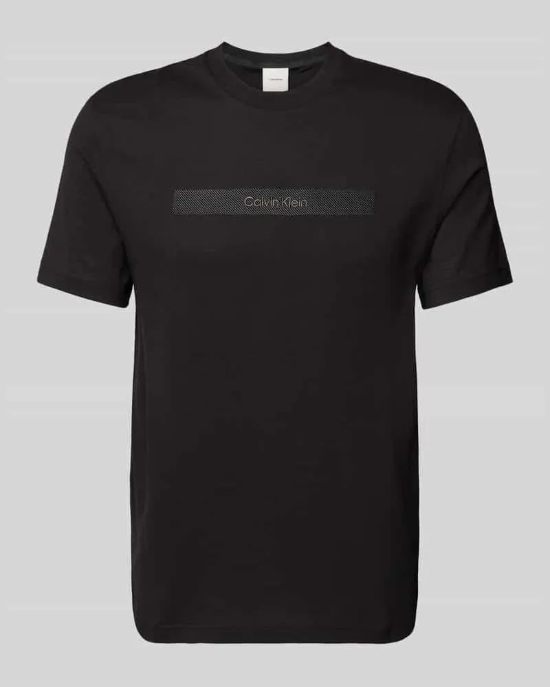 Calvin Klein T-Shirt mit Label-Stitching Modell 'EMBROIDERY 