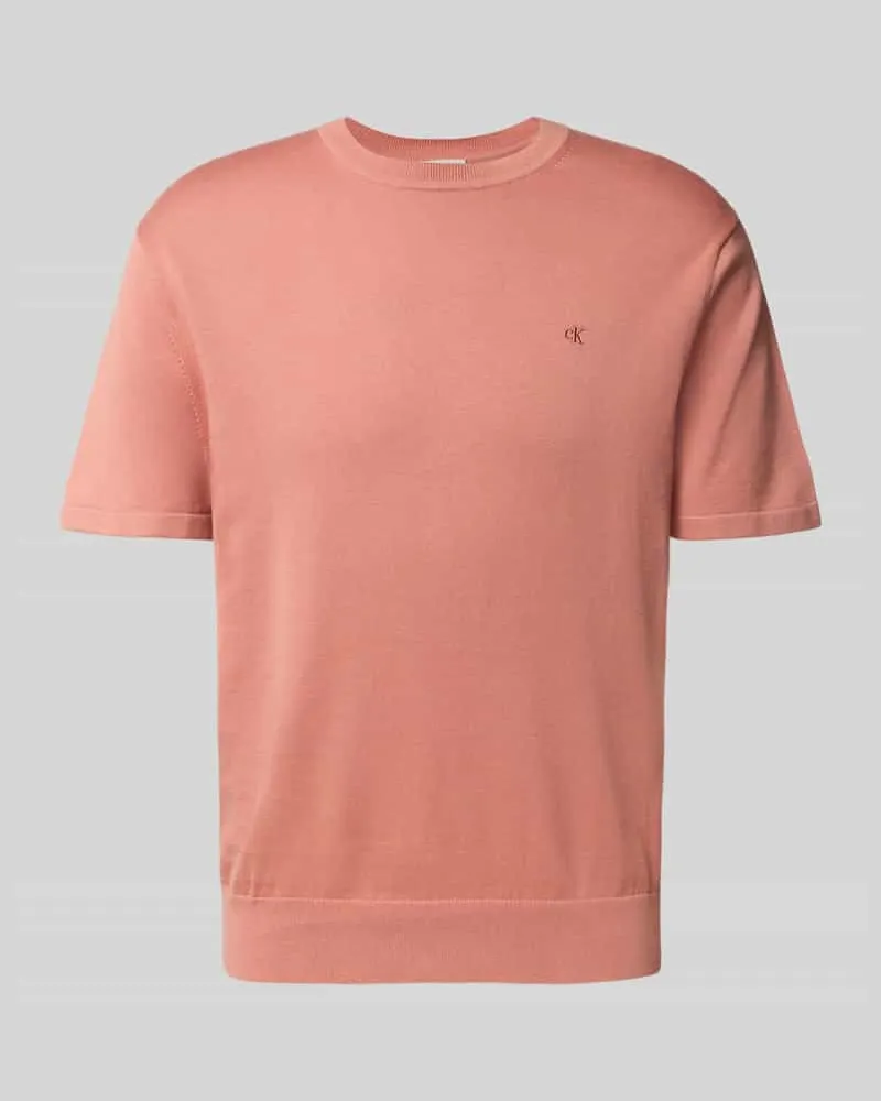 Calvin Klein T-Shirt mit Logo-Stitching Modell 'SUPIMA 