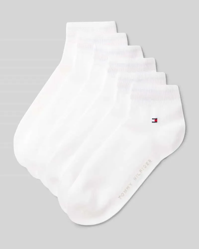 Tommy Hilfiger Socken aus Baumwoll-MIx im 6er-Pack Modell 'QUARTER 6P Weiss