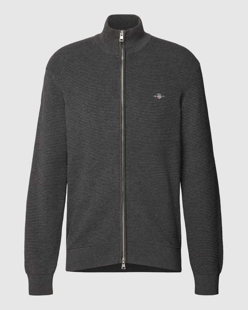 Gant Strickjacke mit Zweiwege-Reißverschluss 