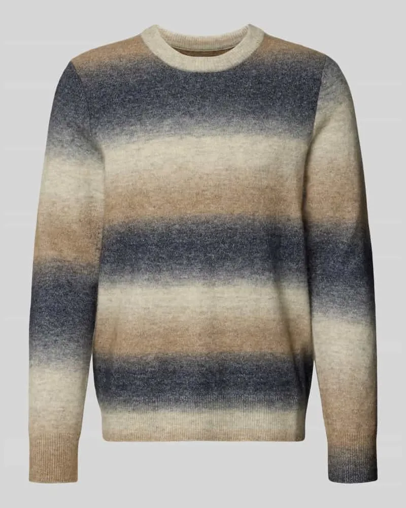 Samsøe & Samsøe Strickpullover mit Rundhalsausschnitt Modell 'AIDEN Beige