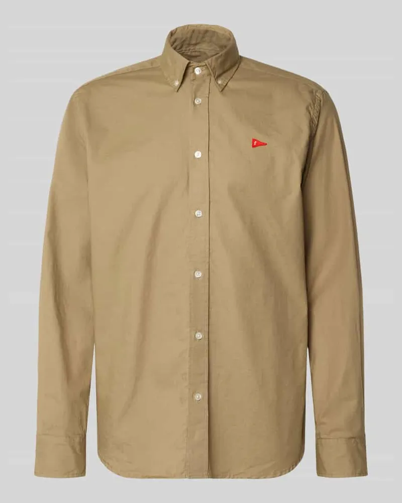 forét Freizeithemd mit Knopfleiste Khaki