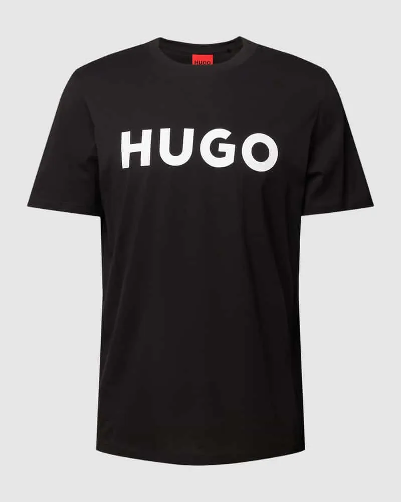 HUGO BOSS T-Shirt mit Label-Schriftzug Modell 'DULIVIO 