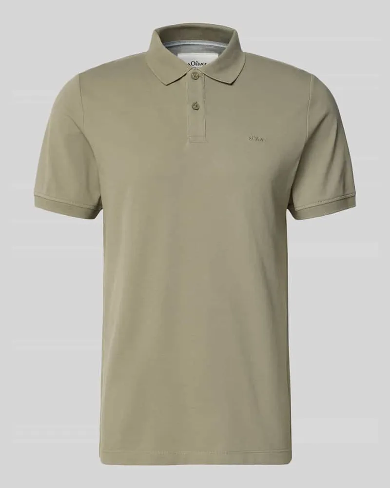 S.Oliver Regular Fit Poloshirt aus reiner Baumwolle Lind