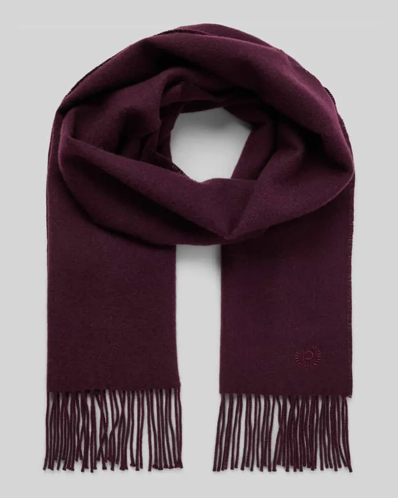 Bugatti Wollschal mit Fransen Bordeaux