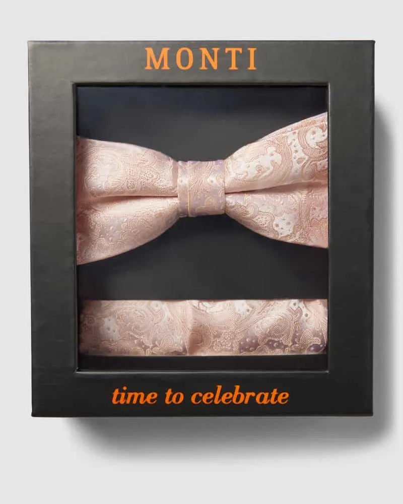 Monti Fliege aus reiner Seide Apricot