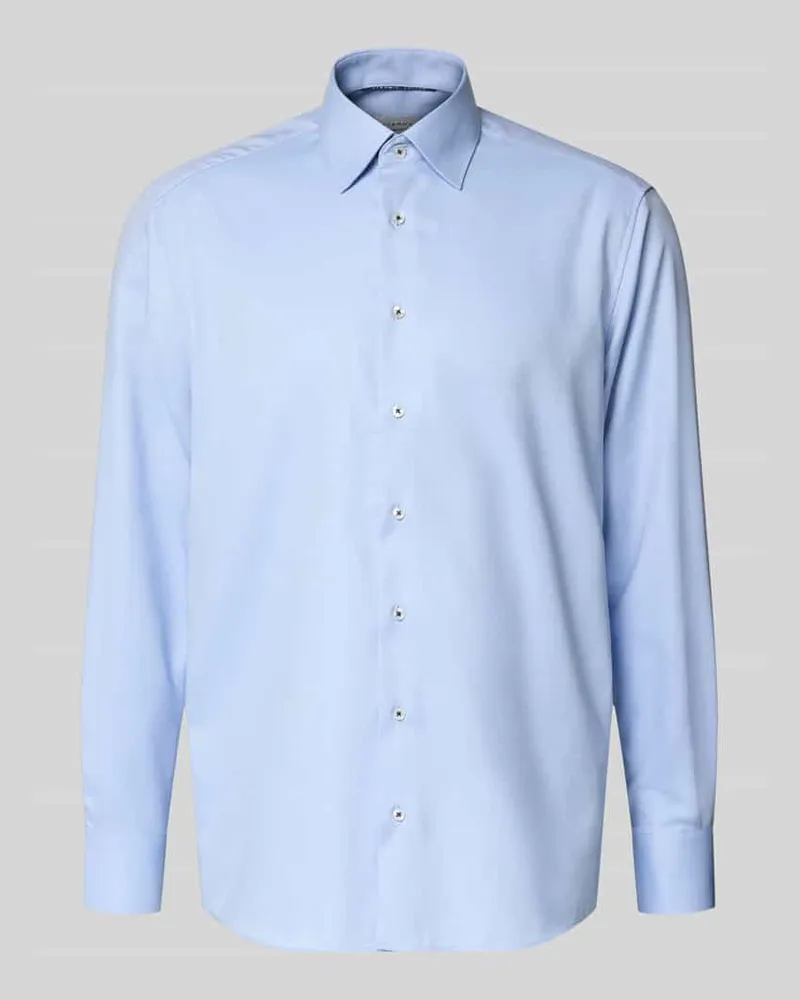 Eterna Regular Fit Business-Hemd mit Kentkragen Bleu