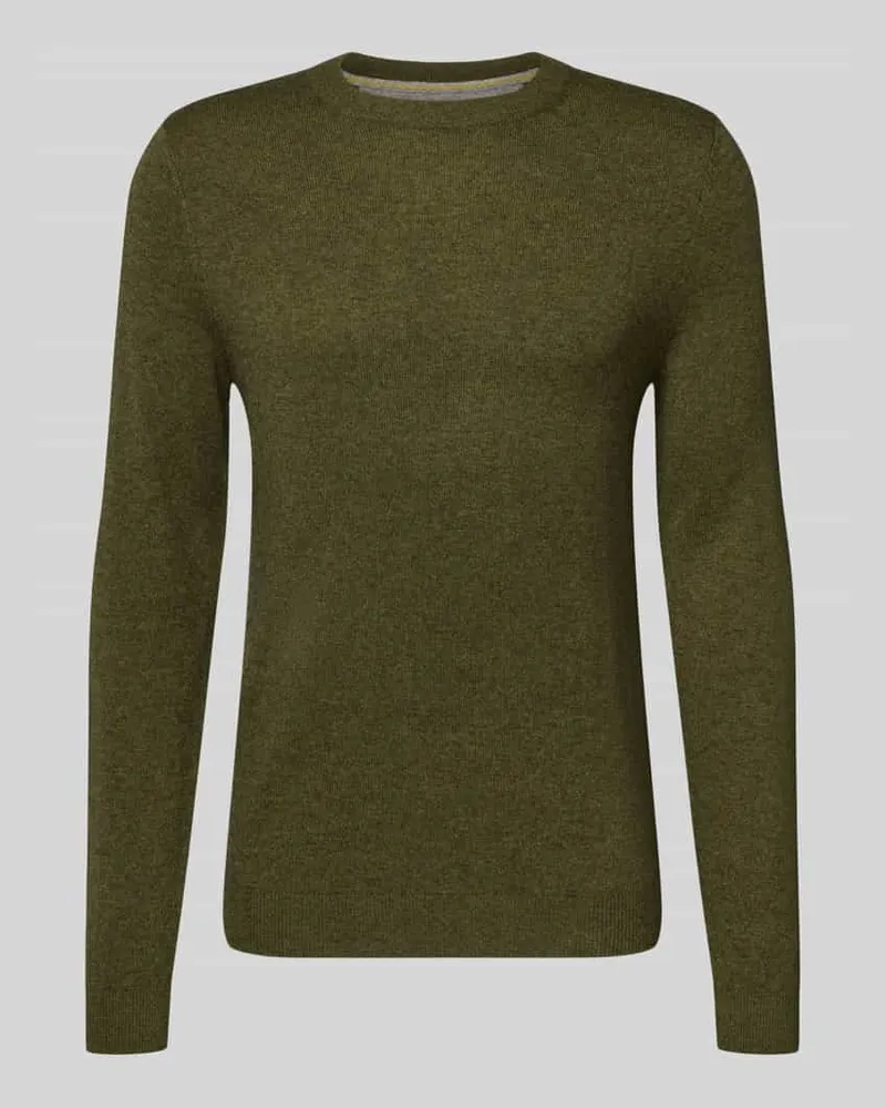 McNeal Strickpullover aus Woll-Mix mit Kaschmir-Anteil Oliv