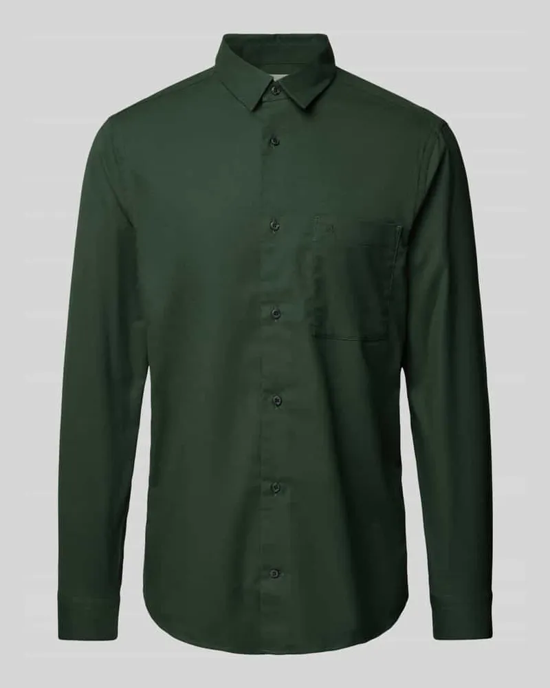 Calvin Klein Regular Fit Freizeithemd mit Kentkragen 