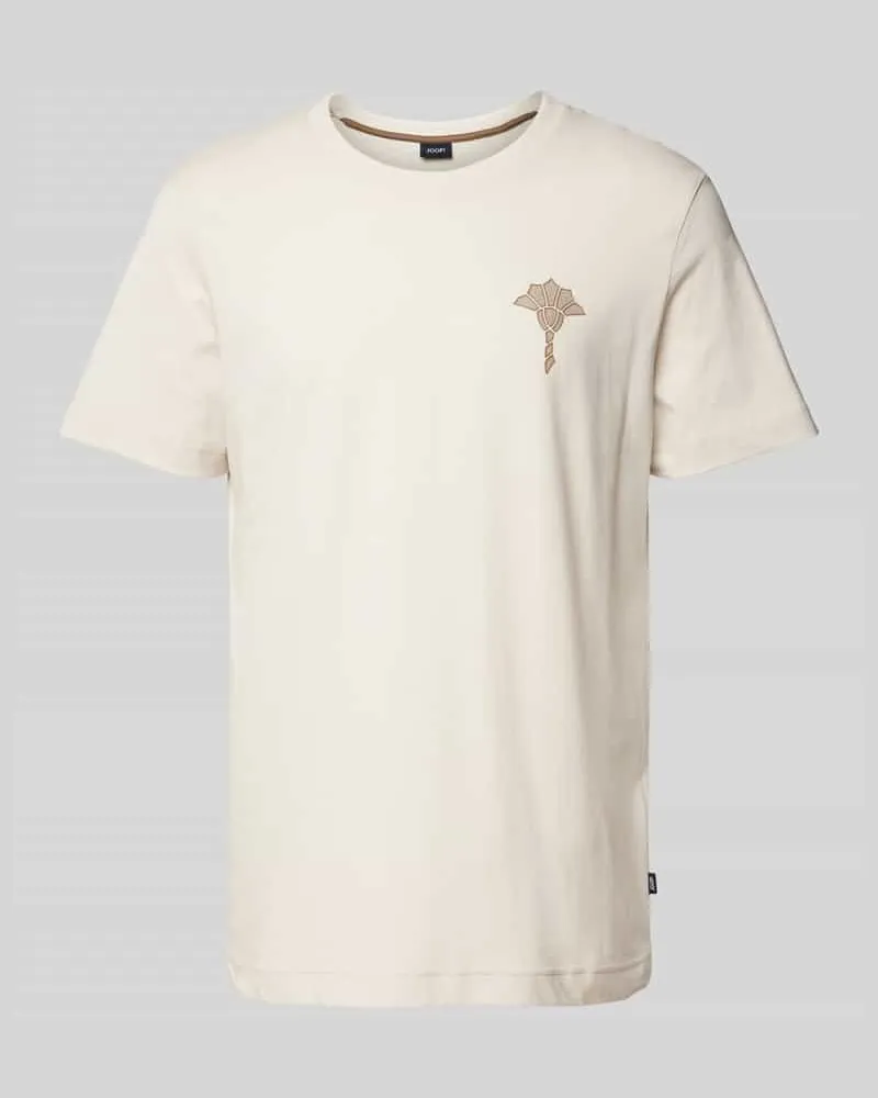 JOOP! T-Shirt mit Motiv-Print Modell 'Brisko Beige
