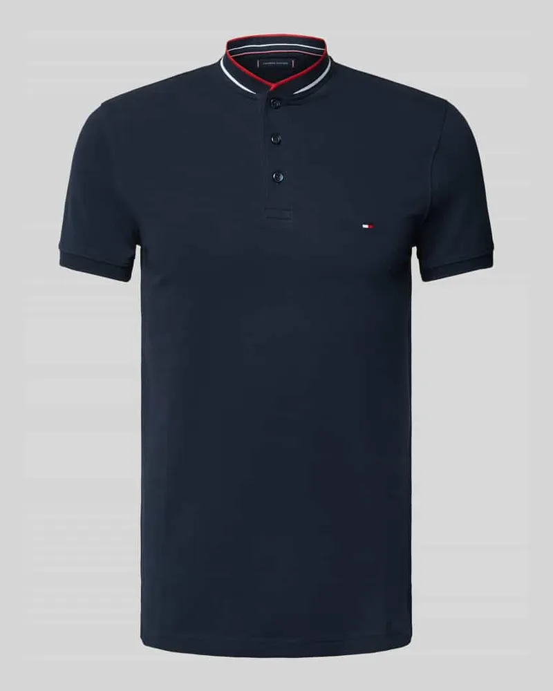 Tommy Hilfiger Slim Fit Poloshirt mit Stehkragen Modell 'MAO 