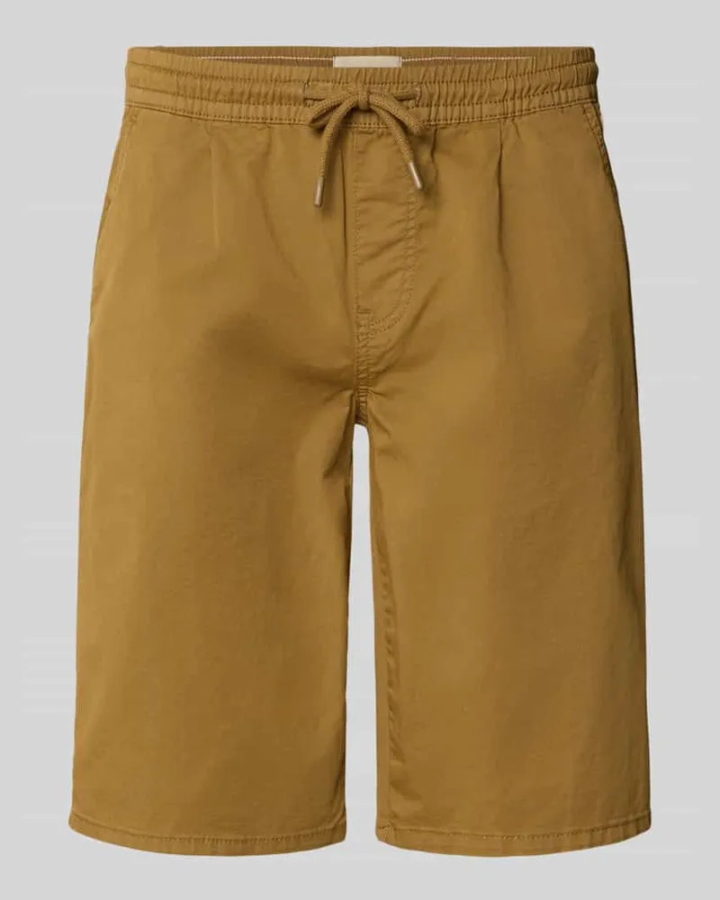 Blend Regular Fit Shorts mit elastischem Bund Modell 'MARCO Camel