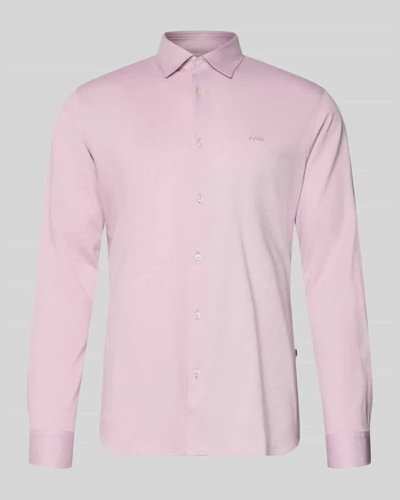 HUGO BOSS Slim Fit Freizeithemd aus reiner Baumwolle Modell 'MYSOFT_2 Rosa