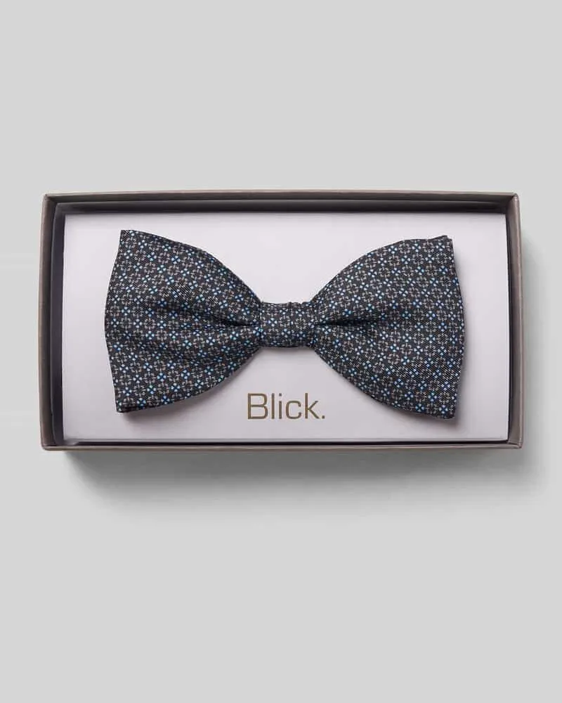 Blick Fliege aus Wolle-Seide-Mix Modell 'Jeremy Black