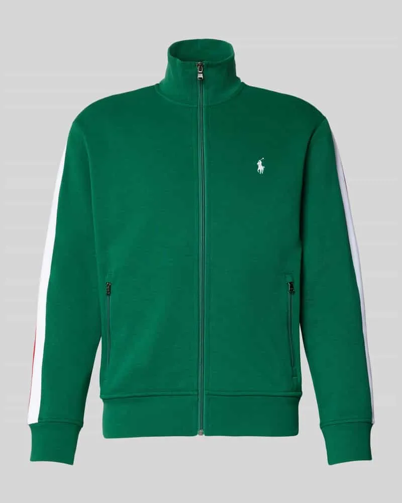 Ralph Lauren Sweatjacke mit Reißverschlusstaschen und Label-Stitching 