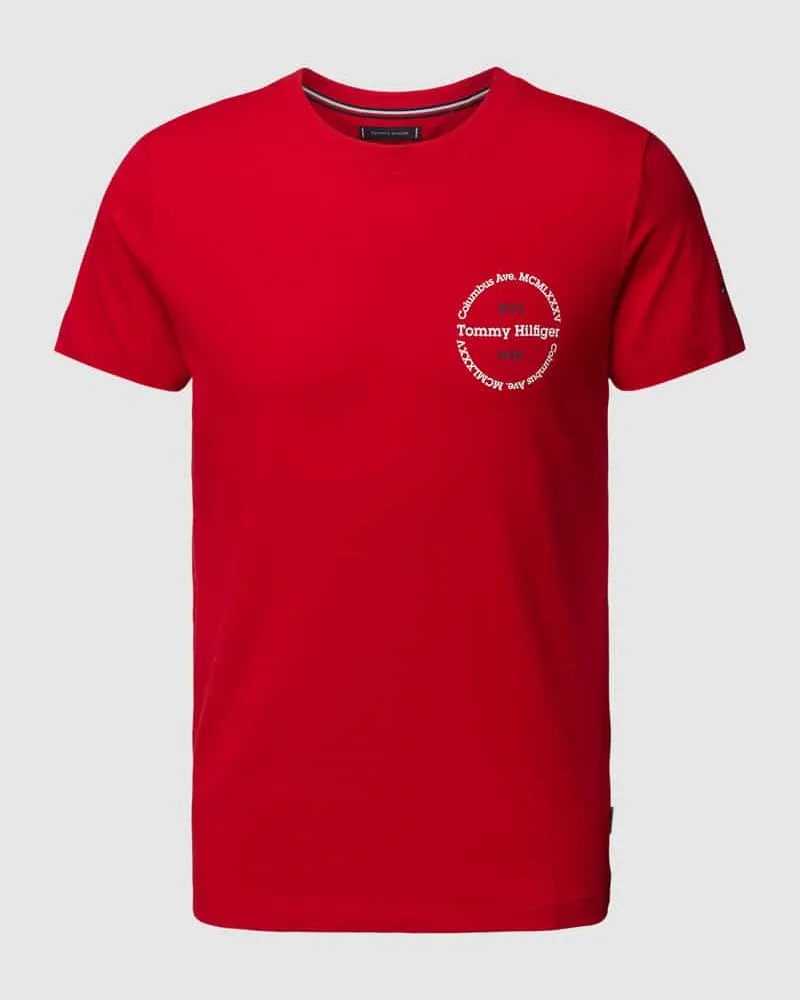 Tommy Hilfiger Slim Fit T-Shirt mit Rundhalsausschnitt 