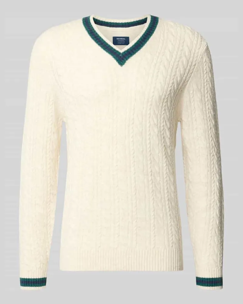 McNeal Strickpullover mit Woll-Anteil Kitt
